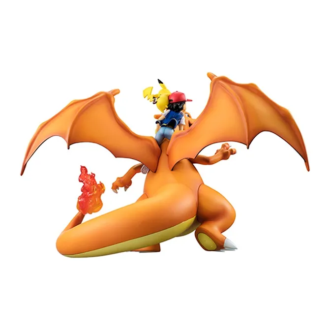 MegaHouse Pikachu G.e.m Pokémon Charizard && Ash Toy Scale Figures-3
