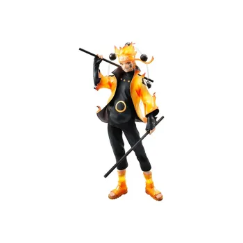 MegaHouse Naruto Shippuden G.E.M. Series Uzumaki Naruto Rikudou Sennin Mode Reissue Action Figure Black & Orange
