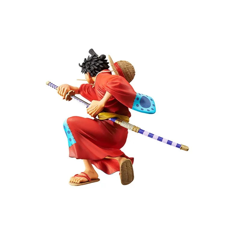 BANPRESTO Monkey D. Luffy Glass Factory One Piece Koa Artistic King Wa No Kuni Luffy Drawing Sword Figure Bonus Gifts-2