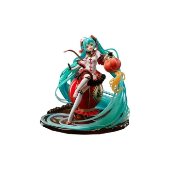 FURYU Hatsune Miku Vocaloid 2021 Spring Festival Ver. 24.5cm With Base Bonus Gifts