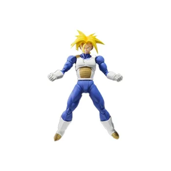 BANDAI Trunks Bandai SHF Dragon Ball Super Saiyan Battle Suit Action Figure 15cm Scale Figures