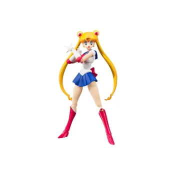 BANDAI Usagi Tsukino Bandai SHF Sailor Moon Usagi Anime Version Action Figure 18cm Scale Figures