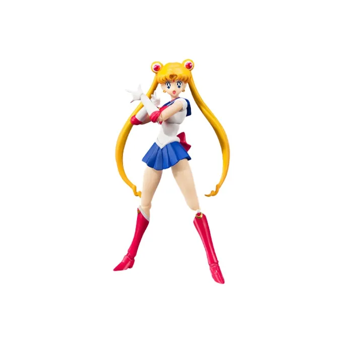 BANDAI Usagi Tsukino Bandai SHF Sailor Moon Usagi Anime Version Action Figure 18cm Scale Figures-0