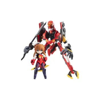MegaHouse Asuka Langley Soryu 'Desktop Army Evangelion 2 Size 2 Action Figure 8cm 15cm' Scale Figures
