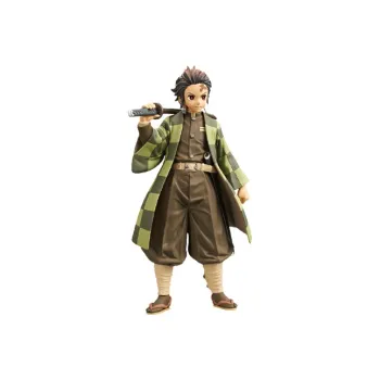 BANPRESTO Glass Factory Demon Slayer  Kimetsu No Yaiba Obi Second Style Tanjiro Kamado Bonus Gifts 15cm