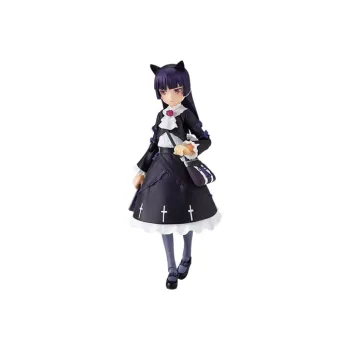 MAX Factory Figma#101 My Sister Is Impossible To Be This Cute Five Colored Glaze Black Cat Action Figures 12.5cm