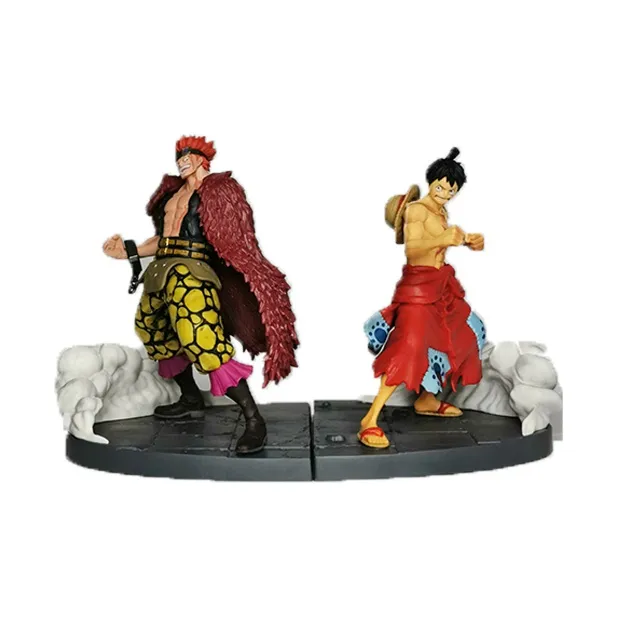 BANPRESTO Monkey D. Luffy Glass Factory One Piece Land Of Wano Luffy+Kidd Bonus Gift Scale Figures 15cm-1