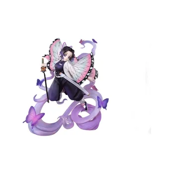 BANDAI Figuarts Zero Demon Slayer Kimetsu No Yaiba Shinobu Kocho Insect Breathing Action Figure Purple