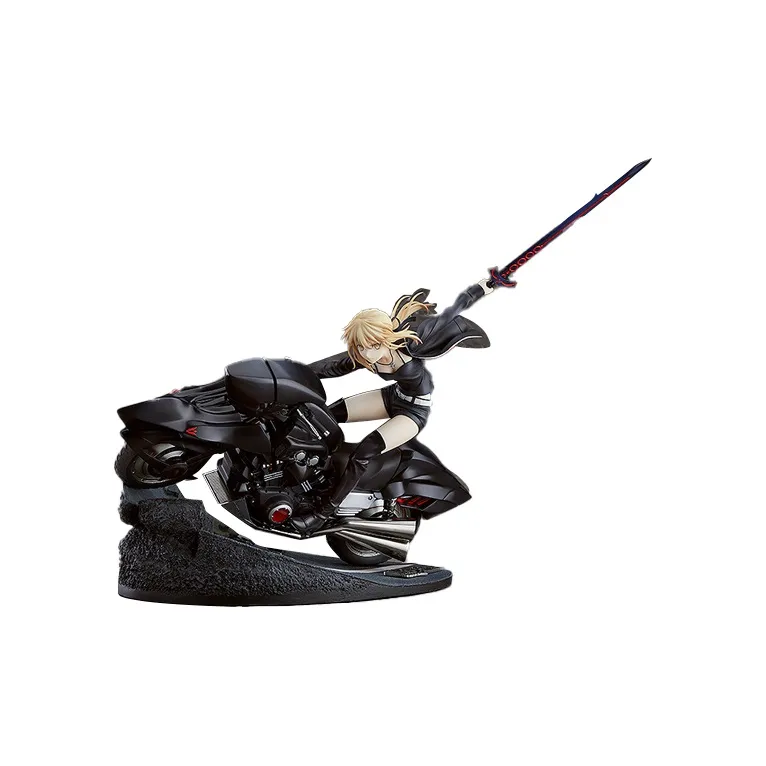 GSC FGO Artoria Pendragon Fate/FGO Black Saber Altria Motorcycle 27cm Scale Figures-0