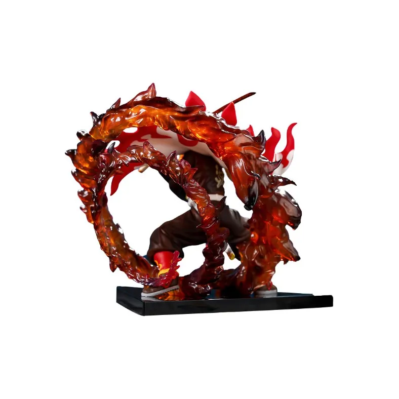 BANDAI Kyojuro Rengoku BNTSH BN Figure Demon Slayer  Kimetsu No Yaiba Wielding The Blade At Daybreak 17cm Scale Figures-3