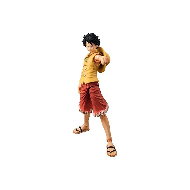 MegaHouse Monkey D. Luffy VAH One Piece Monkey D. Luffy PAST BLUE Ver. Yellow Action Figures-3