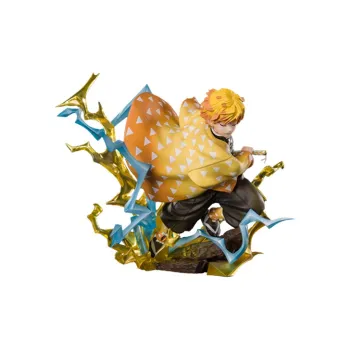 BANDAI Zenitsu Agatsuma Figuarts Zero Demon Slayer  Kimetsu No Yaiba Lightning Flash Scale Figures 15cm