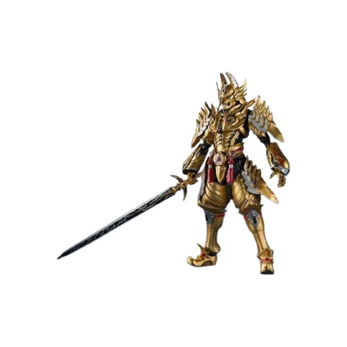 BANDAI Limited Edition SHF Garo: Red Moon Of The Netherworld Gold Knight Garo Thunder Roar Ver. Action Figures
