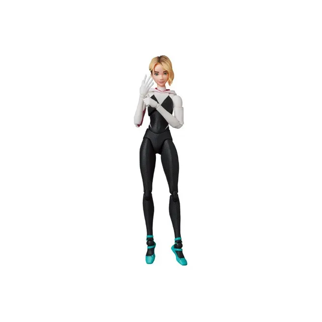 Medicom Spider Man Into The Spider Verse Mafex No.134 Spider Gwen & Spider Ham Action Figure-2