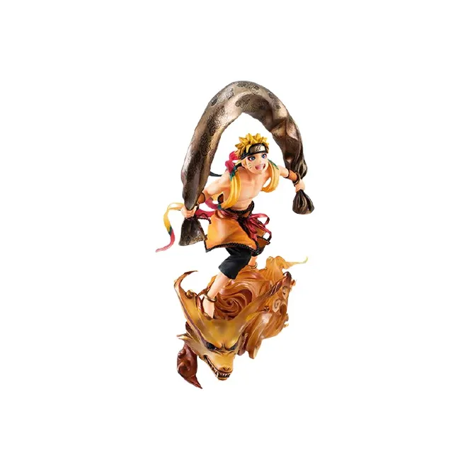 MegaHouse Naruto Uzumaki G.e.m. Remix Naruto Shippuden Ninetales Whirlpool Naruto Uzumaki Wind God 18cm Scale Figures-1