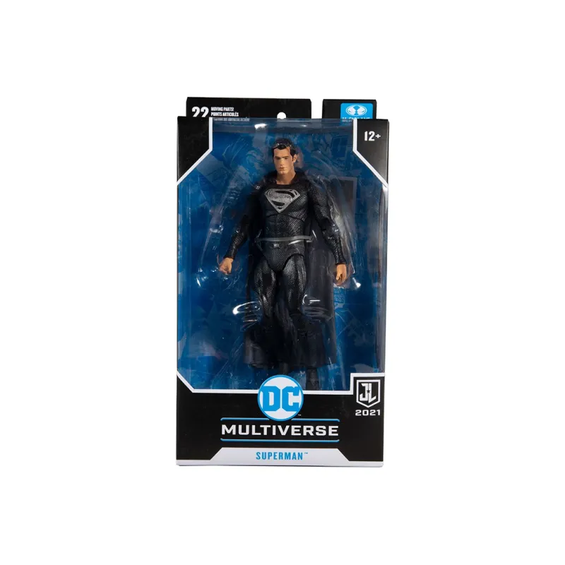 McFARLANE Superman Justice League The Flash 2021 Zack Snyder Director's Cut Black Suit 17cm Bonus Gifts-6