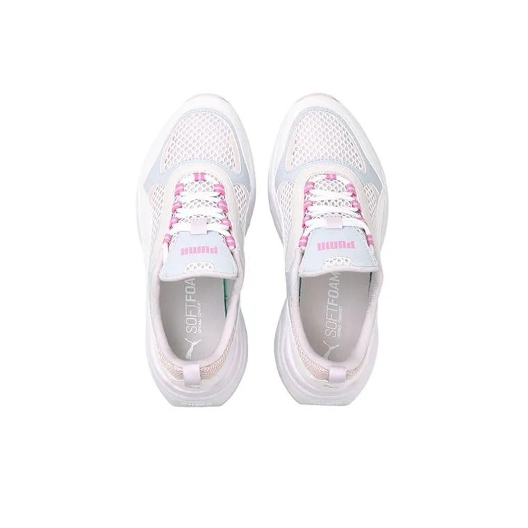 PUMA Cassia Shock Absorbers Slip Resistant, Abrasion Resistant, Lightweight Low Top Casual Shoes Women's White-2