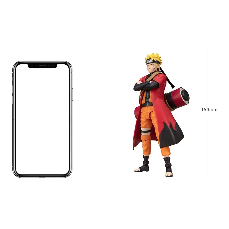 BANDAI Naruto Uzumaki Bandai S.H.Figures Naruto Sage Mode Complete Version Action Figure Scale Figures 15cm-3