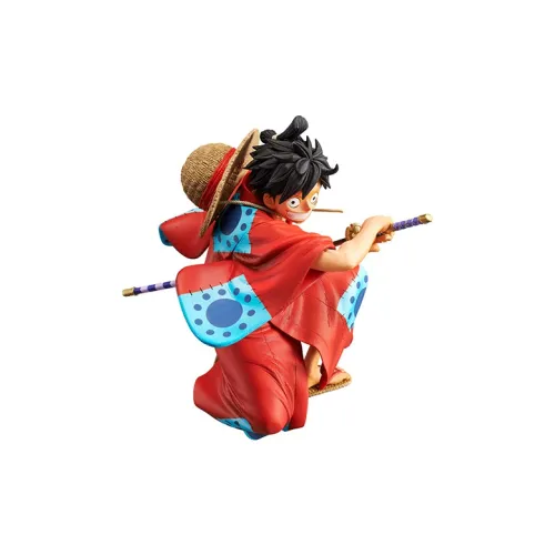 BANPRESTO Monkey D. Luffy Glass Factory One Piece Koa Artistic King Wa No Kuni Luffy Drawing Swords Scale Figures