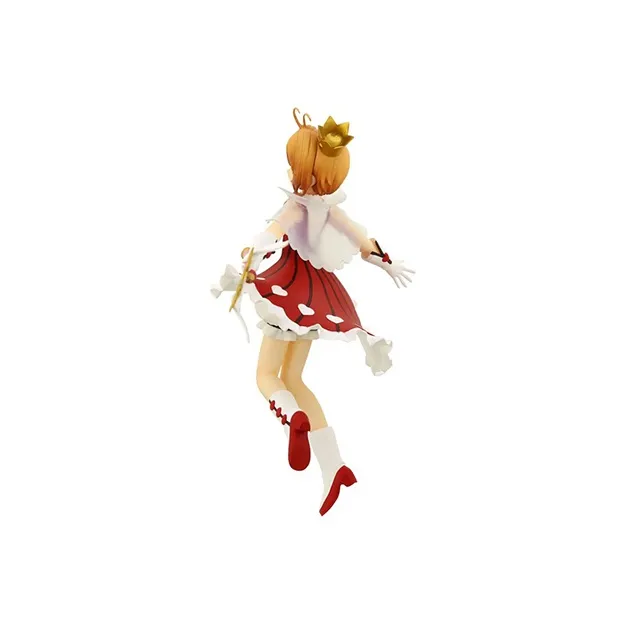 FURYU Sakura Kinomoto Cardcaptor Sakura, Transparent Card Edition, Sakura, Includes Base, 19cm Bonus Gifts-3
