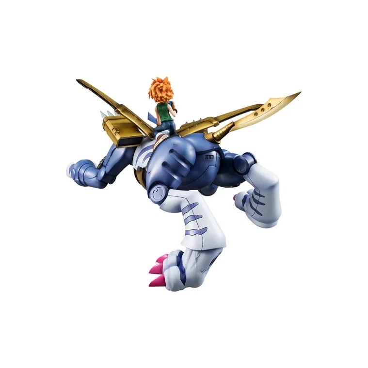 MegaHouse Metal Garurumon Gem Digimon Yamato Ishida Metal Garurumon 30cm Scale Figures-3