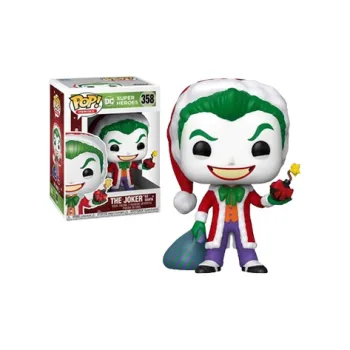 Funko DC Hero Fake Day Collection Joker Pop Santa Claus Chibi Figures 10cm