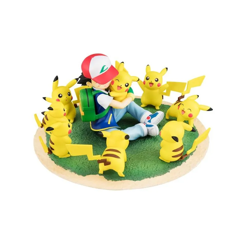 MegaHouse Pikachu Gem Pokémon Little Smart Forest Standard Version Scale Figures-1