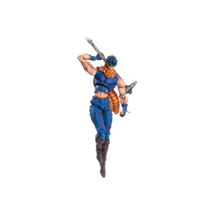 Medicos Super Action Statue Jojo'S Bizarre Adventure Part 2 Battle Tendency Joseph Joestar Chozokado Figure Blue-1