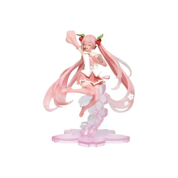 TAITO Hatsune Miku Shougenya Shop Vocaloid Cherry Blossom Jump Pastel Ver. Closed Eyes Edition Bonus Gifts