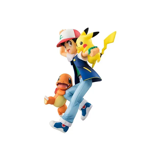 MegaHouse Pokémon Characters Charmander Pikachu G.E.M. Collection Pokémon Satoshi Charmander Scale Figures-2