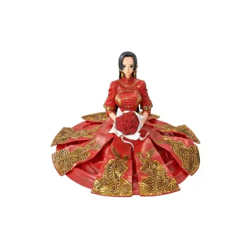 BANPRESTO Boa Hancock Glass Factory One Piece Phoenix Empress Luxurious Clothing Bonus Gift Scale Figures 10cm
