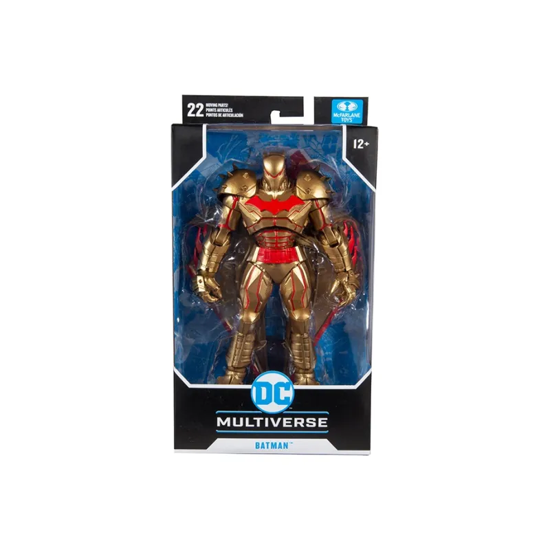 McFARLANE Batman DC Comic Doll Figure Heavy Armor Gold Limited Scale Figure Bonus Gifts-6