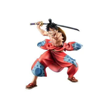 MegaHouse One Piece Portrait Of Pirates Warriors Alliance Luffy Taro Action Figure Red