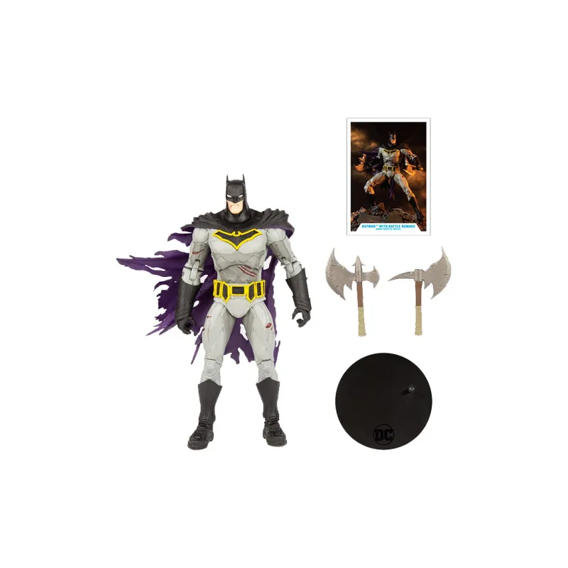 McFARLANE Batman DC Comics Gothic Night Metal Action Figure 17cm Bonus Gifts-1