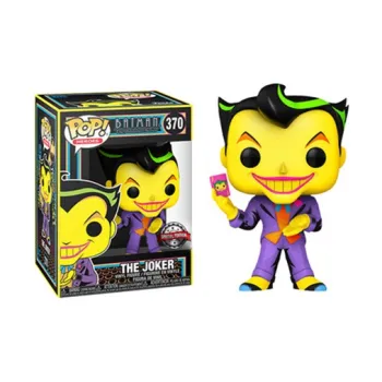 Funko Pop! Heroes Batman The Animated Series The Joker Black Light Glow Hot Topic Exclusive Figure #370