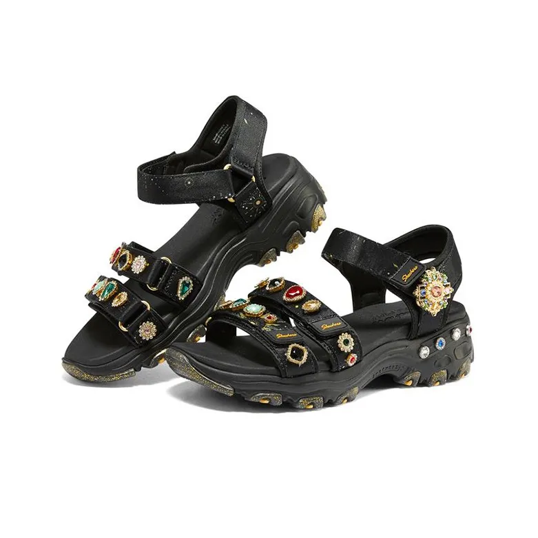 Skechers Premium Heritage D'Lites Gemtastic 'Black Gold' Women's-2