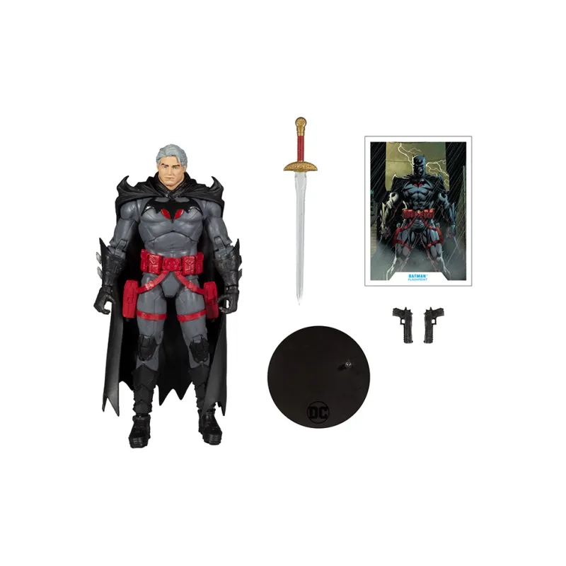 McFARLANE Batman DC Comic Ball Jointed Doll Flashpoint Revealed Edition Bonus Gifts-7
