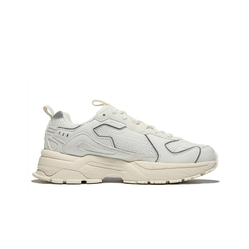 FILA Fire Cracker Cushioning, Slip Resistant, And Abrasion Resistant Low Top Casual Shoes Unisex Ecru-1