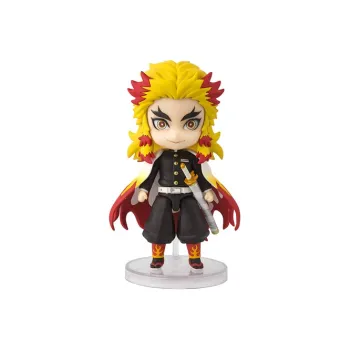 BANDAI Kyojuro Rengoku Bandai Figurarts Mini Demon Slayer  Kimetsu No Yaiba Kiryu The Flame Pillar Scale Figures