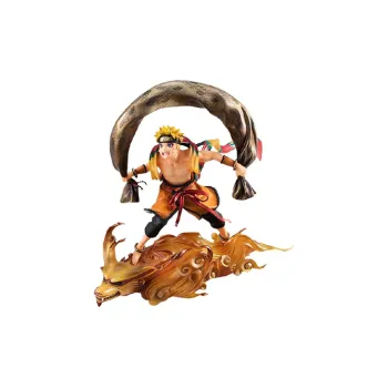 MegaHouse Naruto Uzumaki G.e.m. Remix Naruto Shippuden Ninetales Whirlpool Naruto Uzumaki Wind God 18cm Scale Figures