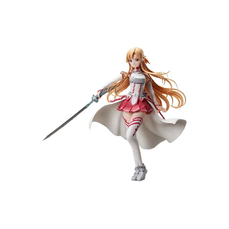 FREEing 1 4 Asuna/Kikuchi Asuna B Style Sword Art Online Asuna Blood Alliance Knight Guild Ver. Scale Figures 41cm-0