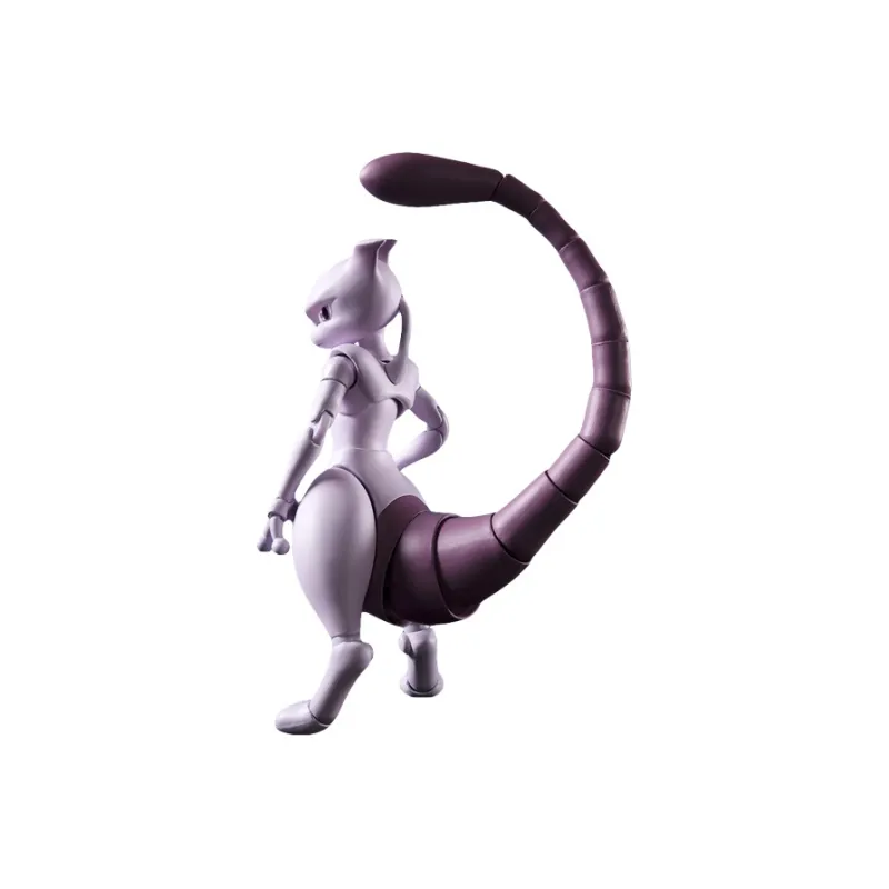 BANDAI Mewtwo Bandai S.H.Figuarts Pokémon Arts Remix Assembled Model 14cm Scale Figures-1