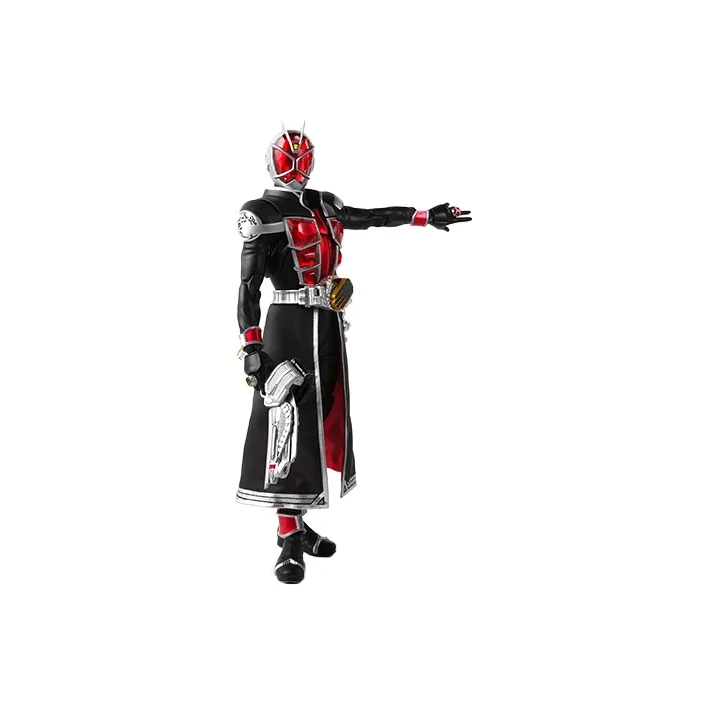 BANDAI Kamen Rider Wizard Bandai SHF True Sculpture Kamen Rider Wizard Flame Shape Master Of Magic Scale Figures-2