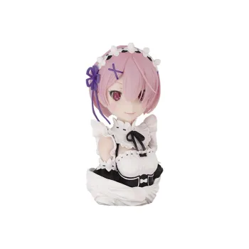 BANDAI Ram Bandai Re Zero Starting Life In Another World Half Bust Statue Includes Base 21cm Scale Figures