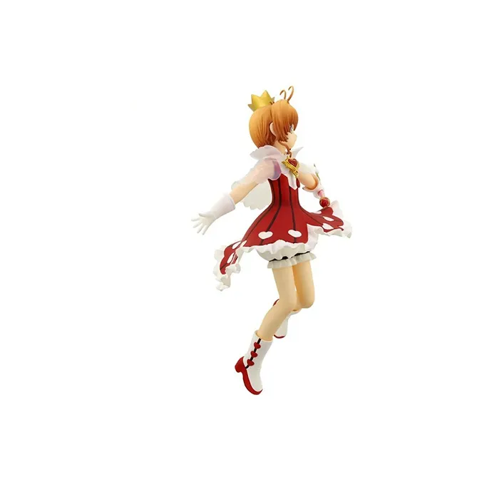 FURYU Sakura Kinomoto Cardcaptor Sakura, Transparent Card Edition, Sakura, Includes Base, 19cm Bonus Gifts-5