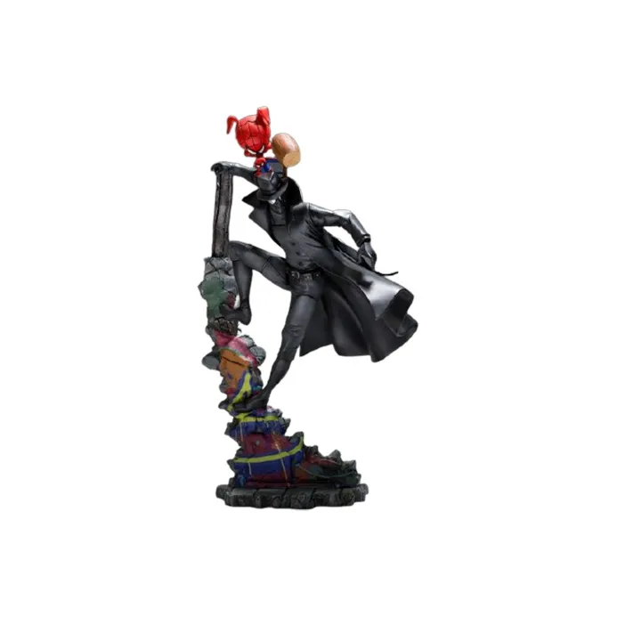 IRONSTUDIOS Spider Man Parallel Universe  Porky Pig And Shadow Spider Man Statues-0