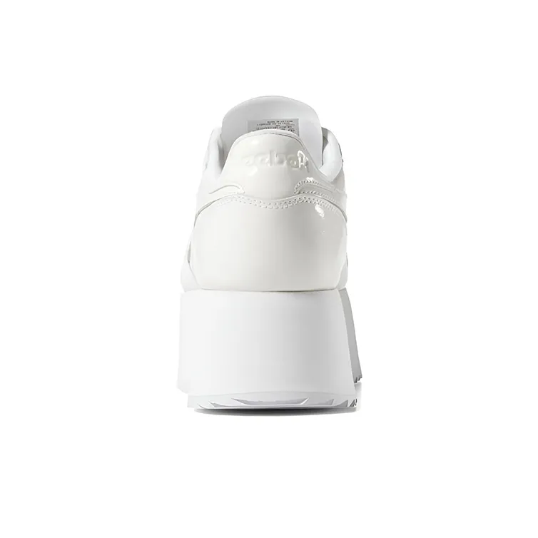 Reebok Gigi Hadid X Reebok Classic Leather Triple Thick Sole Casual Skateboarding Shoes White Women's-3