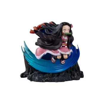 BANDAI Figuarts Zero Demon Slayer Kimetsu No Yaiba Kamado Nezuko Figure Action Figure Pink & Brown