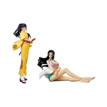 BANPRESTO Nico Robin Glass Factory One Piece Shogun Shusuke & Nico Robin Figure Set Scale Figures