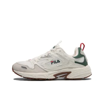 FILA Katmai Katmai Low-Top Running Shoes Men's White Green Korean Style